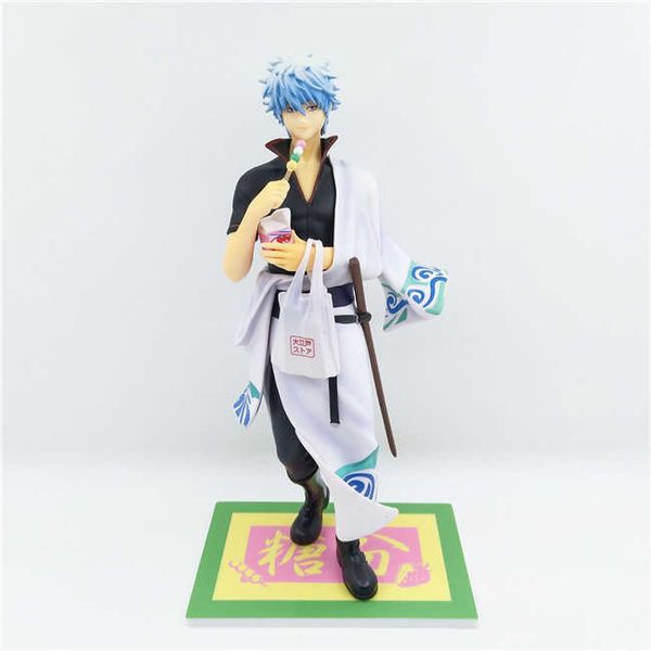 

huiya01 23cm japanese anime figure sakata gintoki gintama action figure collectible model toys for boys q0722