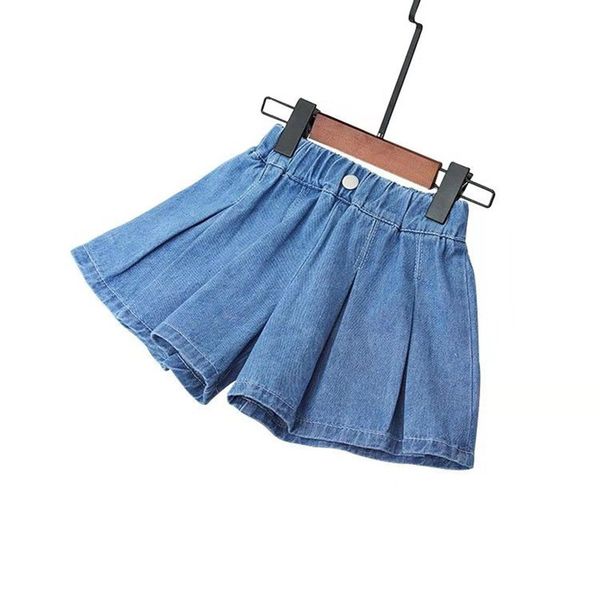 

fashion girl thin denim short pants summer children casual shorts cotton girl trousers 4 5 6 7 8 9 10 12 13 baby girl clothes 220707, Black