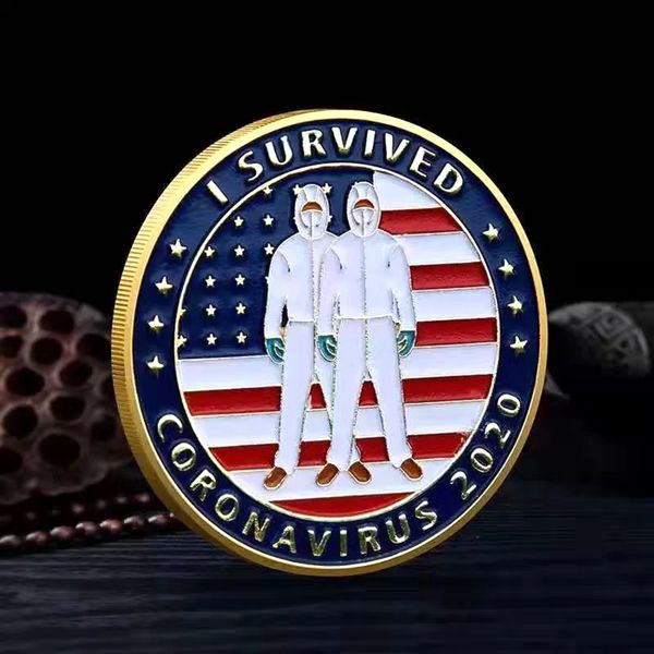 

50pcs non magnetic craft i survived gold commemoratives copy coins gift for friends family collectors ornament
