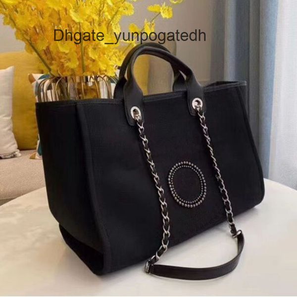 

fashion luxury women label pearl beach bags brand ch canvas evening bag female classic big handbags designers ladies backpack portable large