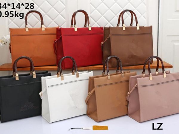 

solid color simple messenger bag purses brand fashion large letter zipper handbags totes coin purse luxury designer women's shoulder ba