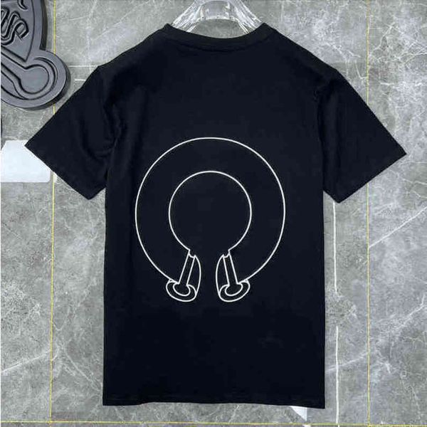 

ch classic t shirts short sleeves summer letter horseshoe sanskrit cross print sweatshirts t-shirts mens woman designer loose tees i2uw, White;black