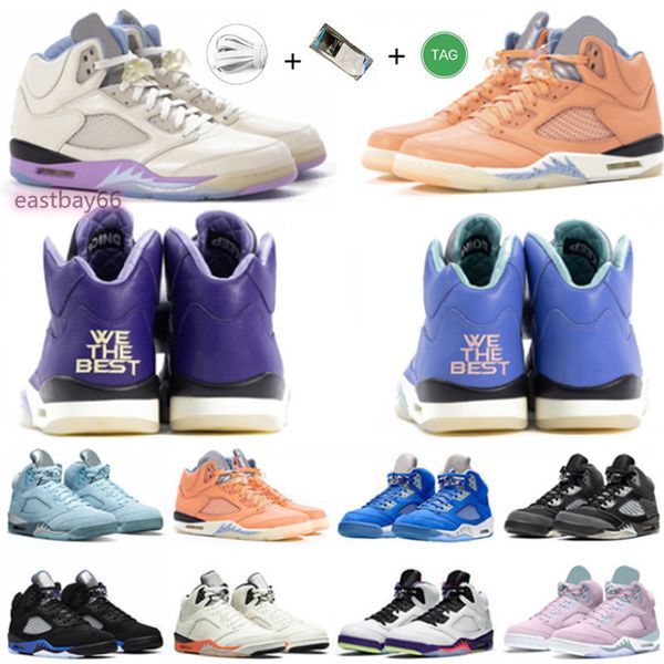 

boot 2023 high shoes 2022 5s dj khaled x we the jumpman 5 basketball men women fashion purple orange blue prfc easter helmet designer, Black