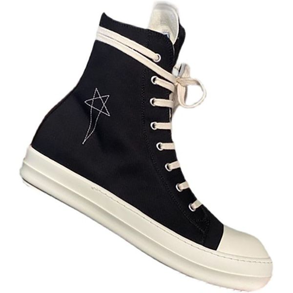

women ankle boots breathable canvas fashion sneakers women's high flat shoes p20d50, Black