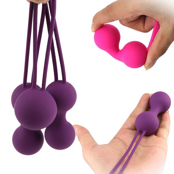 Esercizi di Kegel in silicone morbido Shrink Balls Vagina magica Stringere ben wa balls Massaggio della fica Giocattoli sexy vaginali per le donne