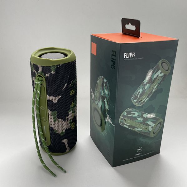 

portable flip 6 bluetooth speaker wireless speakers with stereo soundbox subwoofers loudspeaker outdoor music players usb retail package in