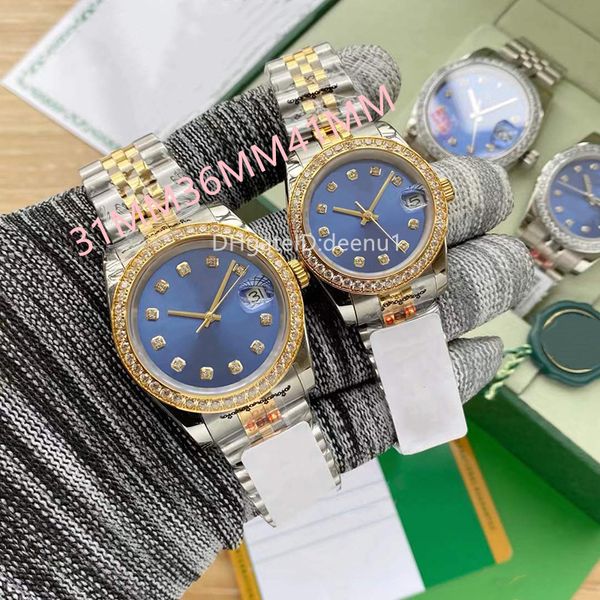 

watches designer men's automatic diamond watch 36/41mm mechanical 904l stainless steel wristwatch ladies 31 quartz luminous sapphire wa, Silver