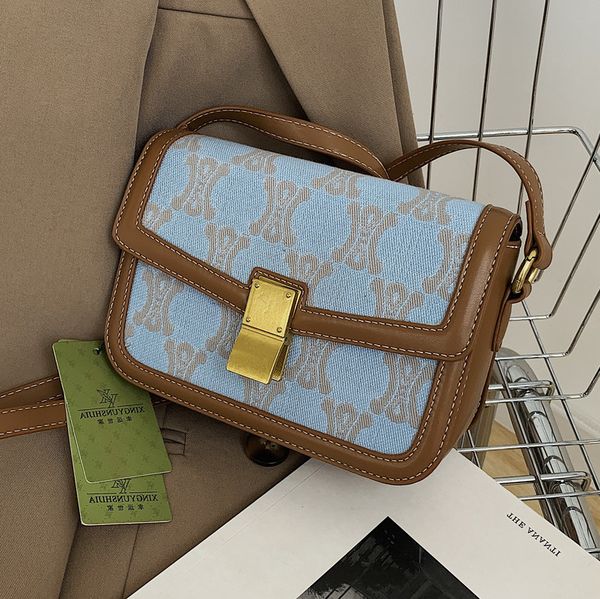 

designer bags summer texture small women's 2022 new fashion versatile messenger advanced square