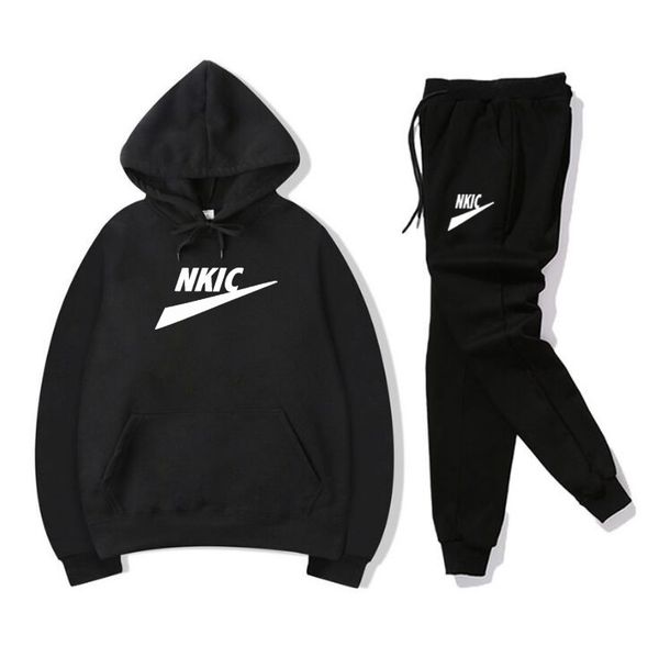

2022 men's tracksuit star brand logo luxury 2 piece set casual hoodies sweatshirt and sweatpants suit sports print jogging s-3xl, Gray