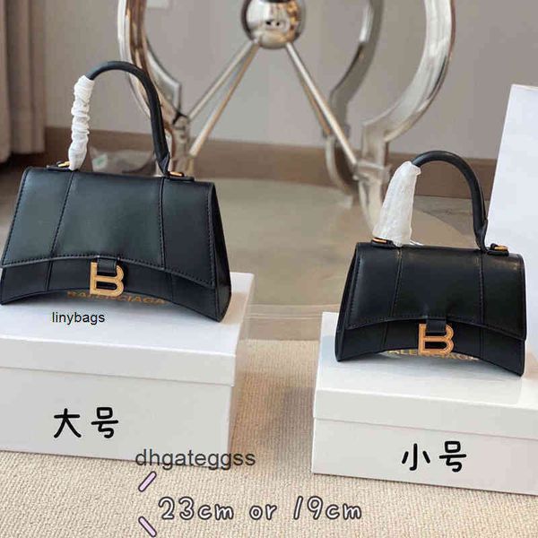 

balencaigass bags handbag leather hand women's advanced sense crossbar versatile new net red crocodile hourglass leather hourglass 7f0z