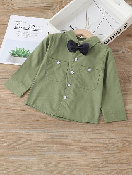 

toddler boys bow front pocket patched jacket she, Blue;gray