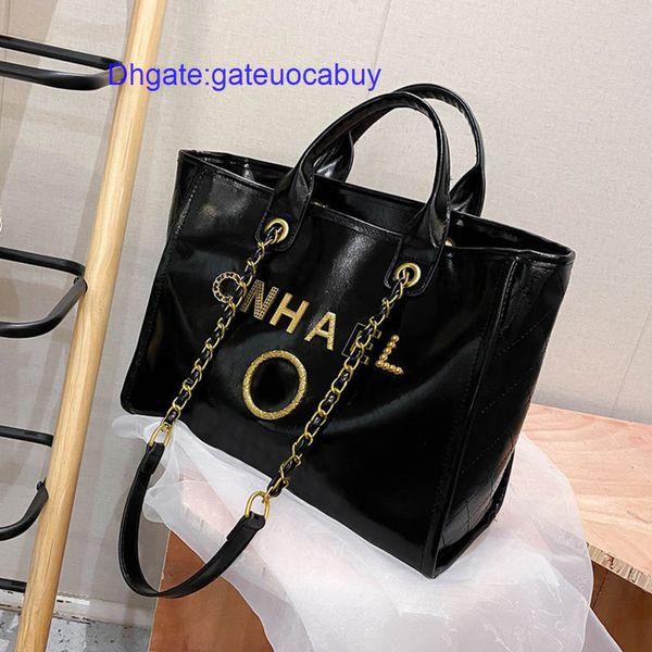 

brand luxury designers handbags women's beach bags ch metal letter badge tote evening bag small mini body leather handbag large female