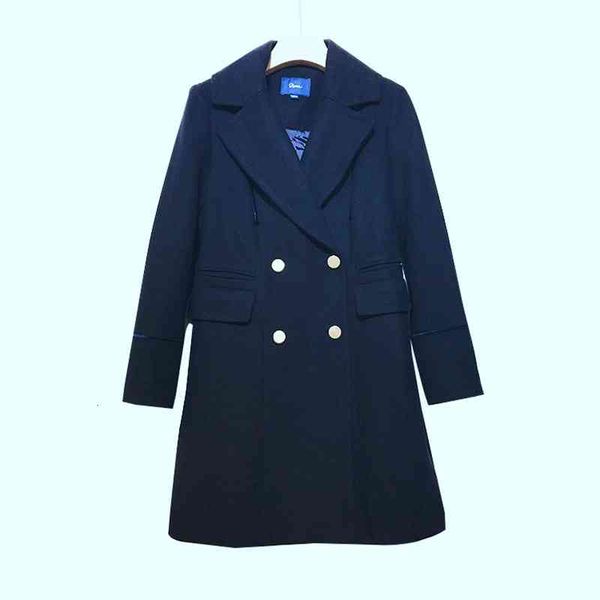 

women's jackets buy it now autumn and winter cashmere coat navy temperament suit collar warm top, Black;brown