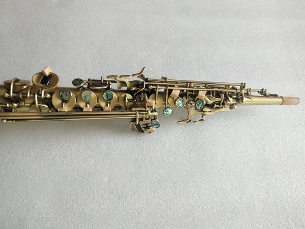 

professional performance new arrival brands straight soprano saxophone s-992 bb antique copper brass sax mouthpiece