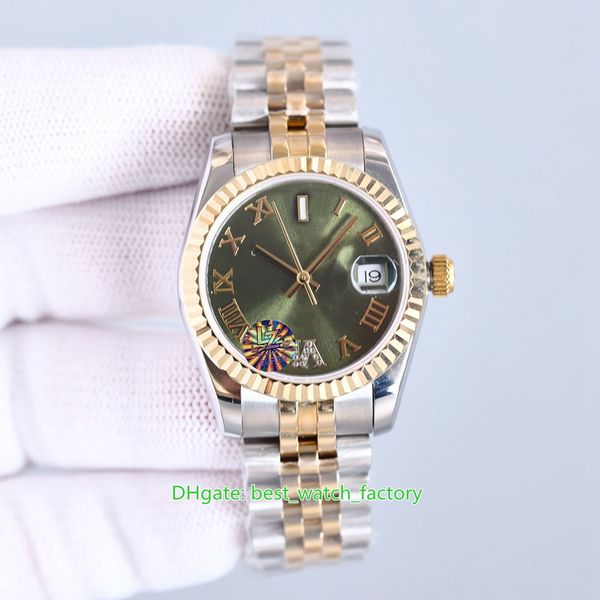 

7 style ladies watch lz factory watches 31mm datejust 278271 278273 278274 diamond roman sapphire glass eta 2836 movement mechanical automat, Slivery;golden