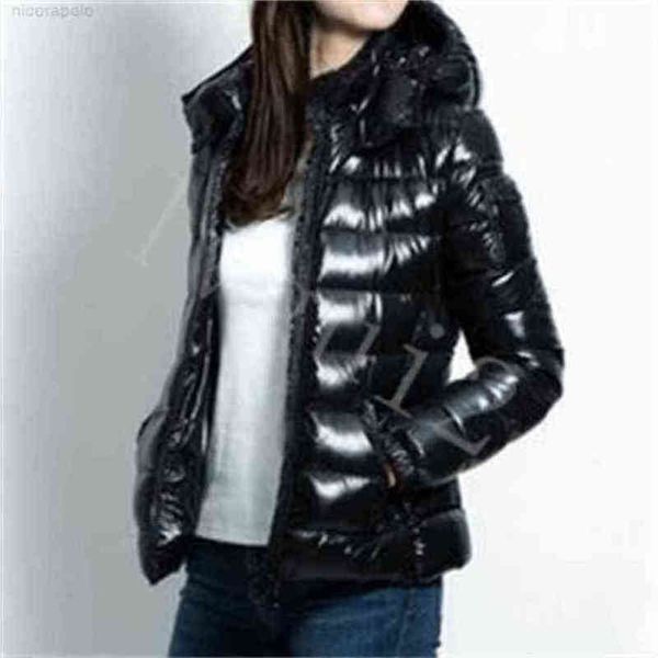 

womens winter s ladies puff jacket long women bubble down fashion designer coats short hooded casual outdoor 2022 famous brand mkle mk meng, Black