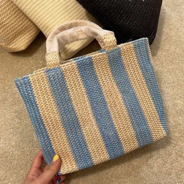 

women fashion the tote bag manual weave straw fabrics large capacity vacation beach bags light wild designer handbags