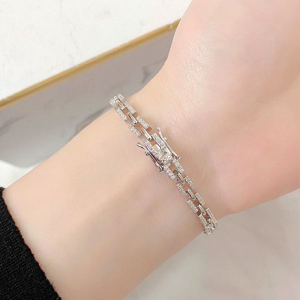 

925 sterling silver bracelet female ins minority simple design temperament women's fashionvalentine's gift