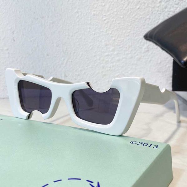 

sunglasses for men ladies cady white sunglasses oeri021 fashion luxury notch lens temple double arrow design casual shopping uv400 with box, White;black