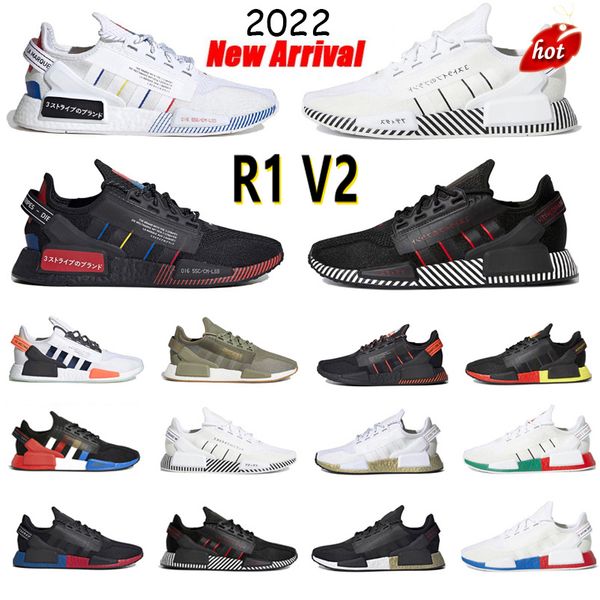 

nmd 2022 r1 v2 running shoes aqua tones mexico city metallic core black munich oreo og fashion white speckled men women shoes outdoor