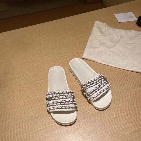 

2022 designer women sandals sandals velcro classic slippers real leather slides platform flats shoes sneakers boots with dustbag by new01 55, Black