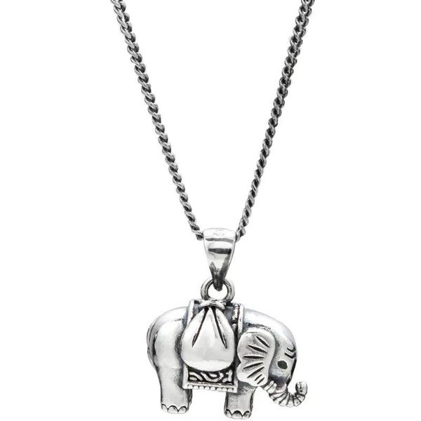 Anhänger Halsketten Verkaufen Persönlichkeit Elefant Tier 30% Silber Überzogene Damen Halskette Großhandel Schmuck Für Frauen Hip Hop GeschenkAnhänger