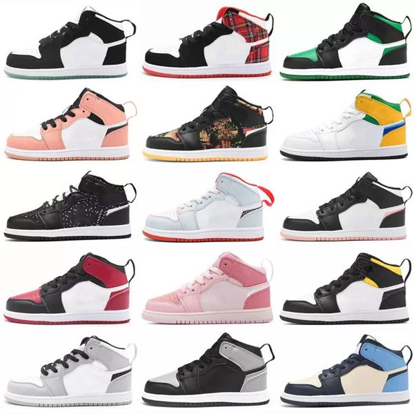 

jumpman 1 1s kids basketball shoes high og athletics boys girls sneakers toddlers running shoe children sports torch hare university