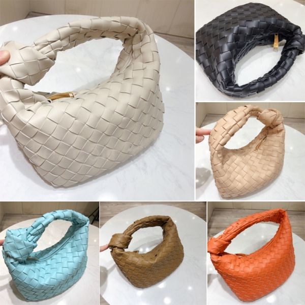 

womens luxury designers evening bags handbag purse genuine leather woven mini jodie hobos shoulder bag fashion woman knotted strap crossbody