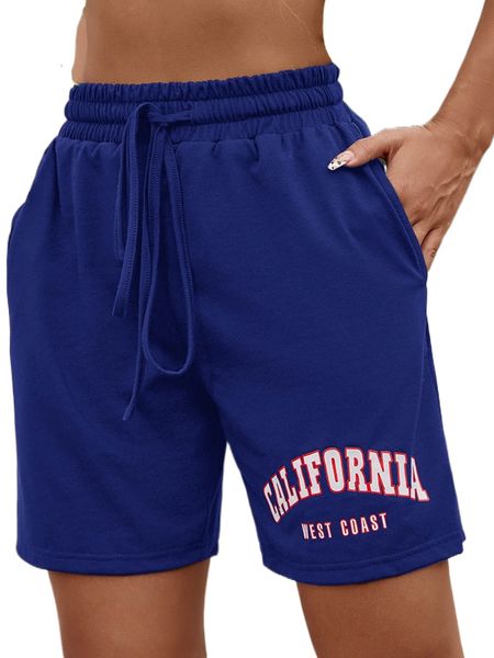 

letter graphic drawstring track shorts f3s4#, White;black