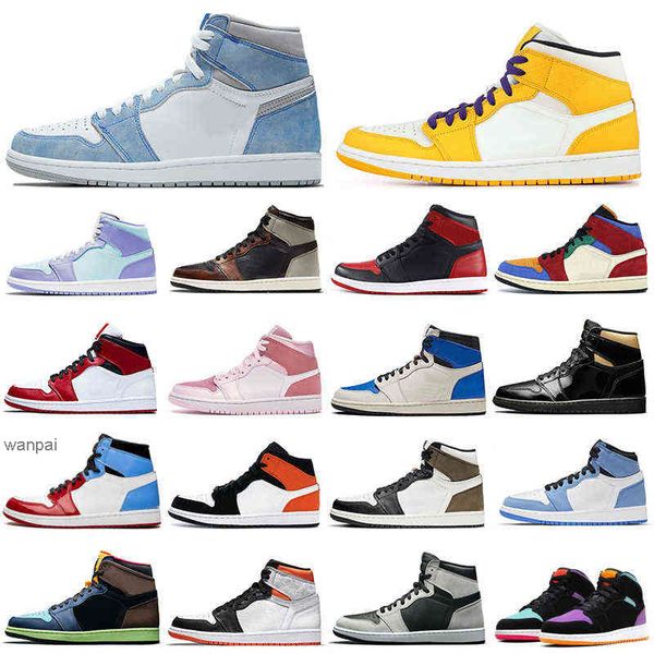 

2022 electro orange shadow university blue 1 1s mens basketball shoes 4 4s bred obsidian unc black cat pure money starfish fire red men spor