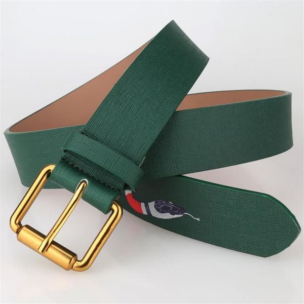 

fashion design pin buckle snake animal pattern belts designer belt for men and women genuine leather belt gift261h, Black;brown