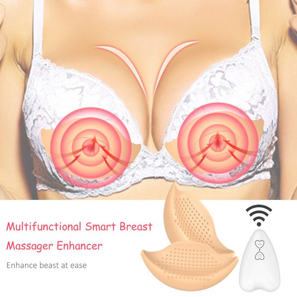 

wireless breast massager electric vibration bust lift enhancer machine remote control for chest enlargement women anti saggingg