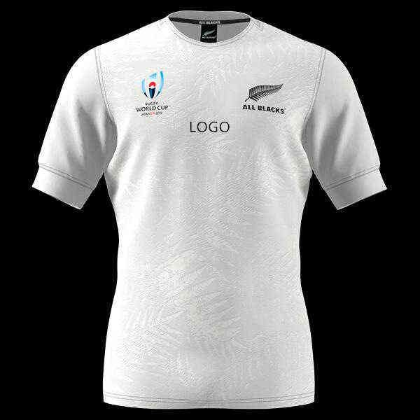 

2019 new zealand all black football shirt white football shirt, White;black