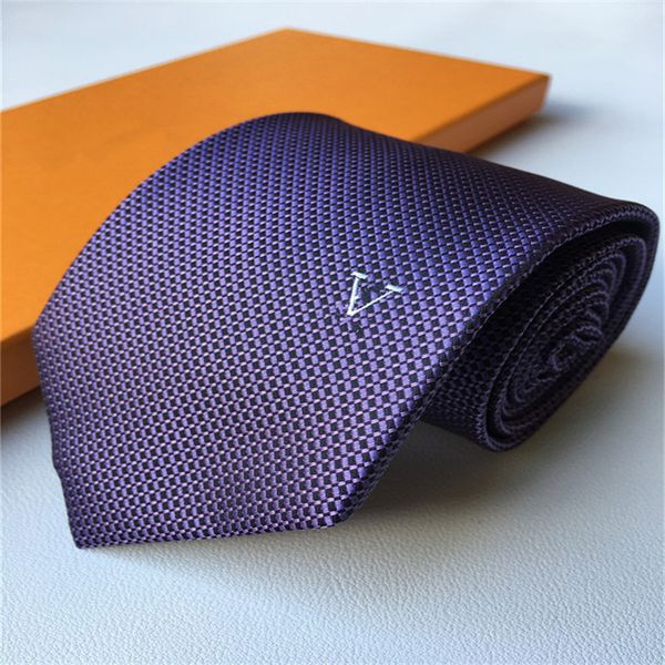 

luxury designer men's letter 100% tie silk necktie black blue aldult jacquard party wedding business woven fashion design hawaii neck t, Blue;purple