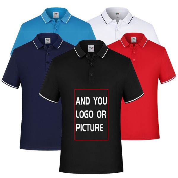 Calidad de marca Custom Men Polo Shirts Solapa Golf Tops Ropa Casual Polo Shirt Manga corta Simple para hombre 220722