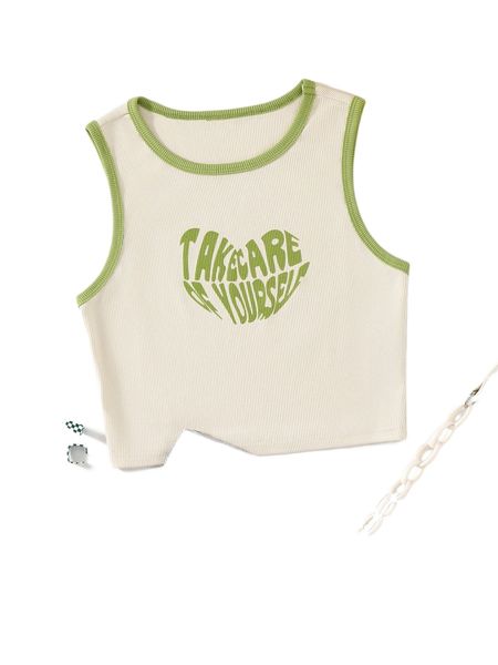 

slogan graphic contrast binding tank k6ol#, White