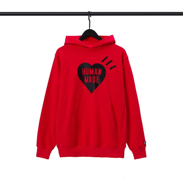 

400g cotton fabric hoodie print loose heavy red men hoodie, Black;brown