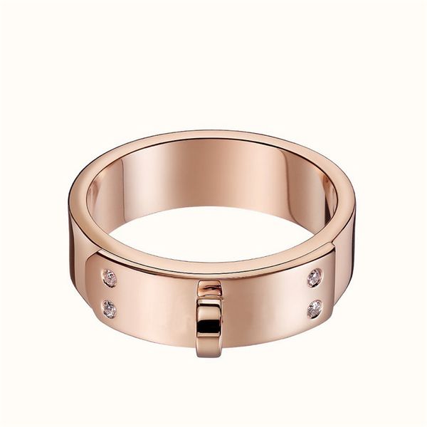 Damen-Ring aus Roségold, Designer-Ringe mit seitlichen Steinen, Luxus-Gold, Diamant-Gürtelschnallen, Designs, Herrenring, Damenschmuck, Hochzeitsgeschenke