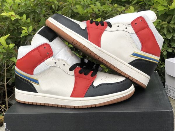 

shoes jumpman 1 1s mid se dc1426-100 multi-color stitching yellow black designer