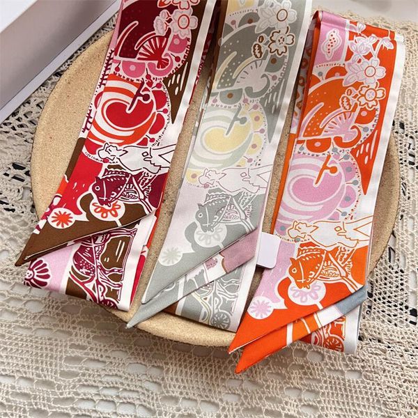 

22 New Silk H Small Winding Bag Ribbon Mulberry Band Ribbon Hair Scarf for Women