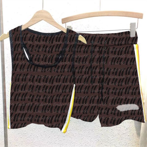 

women's two piece pants knit sleeveless trousers shorts vest short sleeve summer retro round neck sweater, White