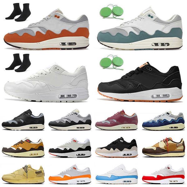 

2022 mx 1 87 shoes designer womens mens trainers patta waves noise aqua monarch 1s sports sneskers amsterdam london 1.0 baroque brown saturn