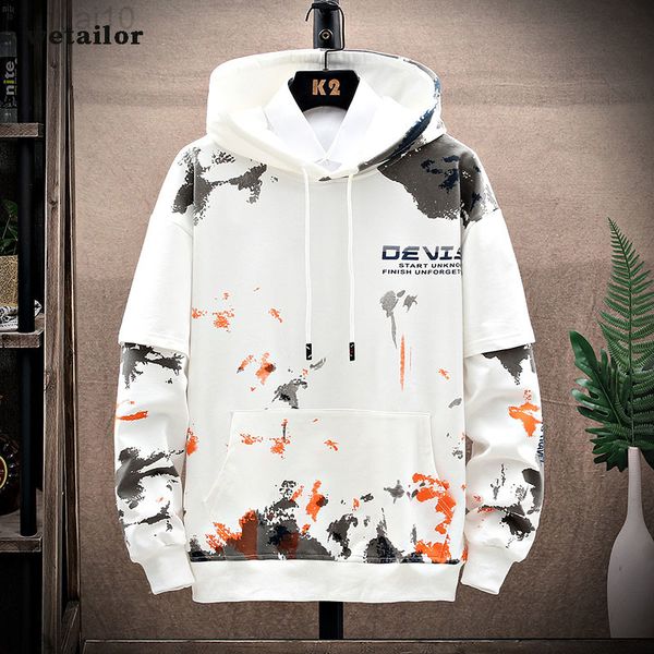 Erkek Kızlar Kalın Hoodies 2022 Bahar Moda Sokak Giyim Erkek arkadaşı gevşek kapüşonlu unisex hoodies kampüs tarzı çift gündelik üstler l220730