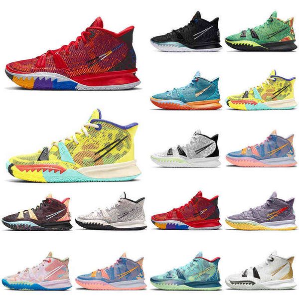 

2022 kyrie 7 rayguns basketball shoes men 7s ep cny sisterhood ph soundwave creator bk black sports sneakers trainers us 8-12