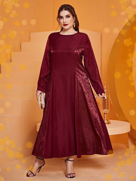 

plus jacquard keyhole back dress f3wn#, Black