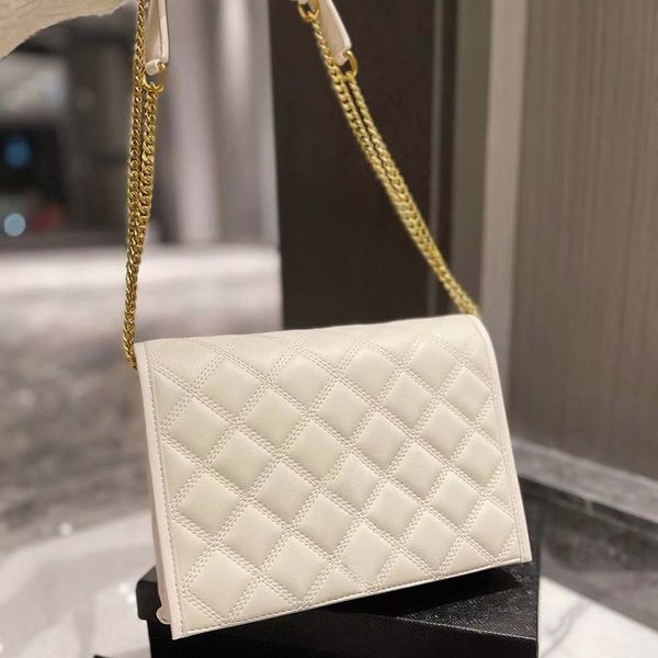 

2022 handbag women genuine leather shoulder bags envelope bag crossbody female purse with box 22cm and 24cm