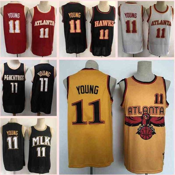 

basketball jerseys trae young john collins jersey, Black