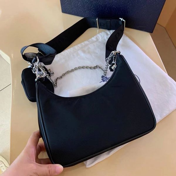 

women's luxury three-in-one with dust bag shoulder woman messenger bags women handbag nylon bag 2022