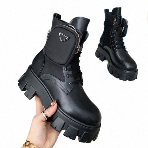 

fashion martin designer boots womens shoes ankle boot pocket black roman bootss nylon military inspired combat logo small big size eur 35-41