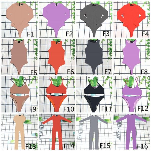 

womens bodysuit swimwear skims mesh breathable girls two one piece swimsuits vacation beach bikini set bathing suit mix style divi278b